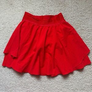 Red Women's Athletic Skirt